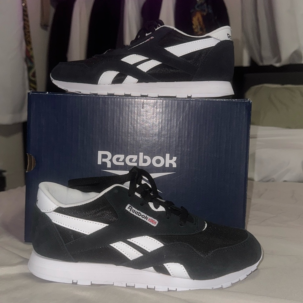 Reebok Kids Black and White Sneakers